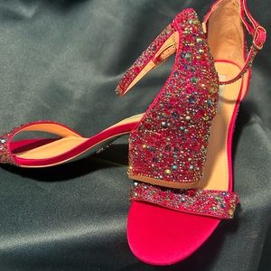 Blue by Betsey Johnson fuchsia heels.